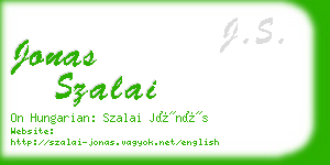 jonas szalai business card